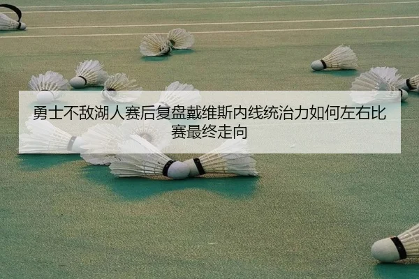 勇士不敌湖人赛后复盘戴维斯内线统治力如何左右比赛最终走向